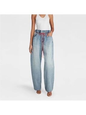 KBB by KAHLANA Women's Barrel Leg 'The Paper Bag Jean'